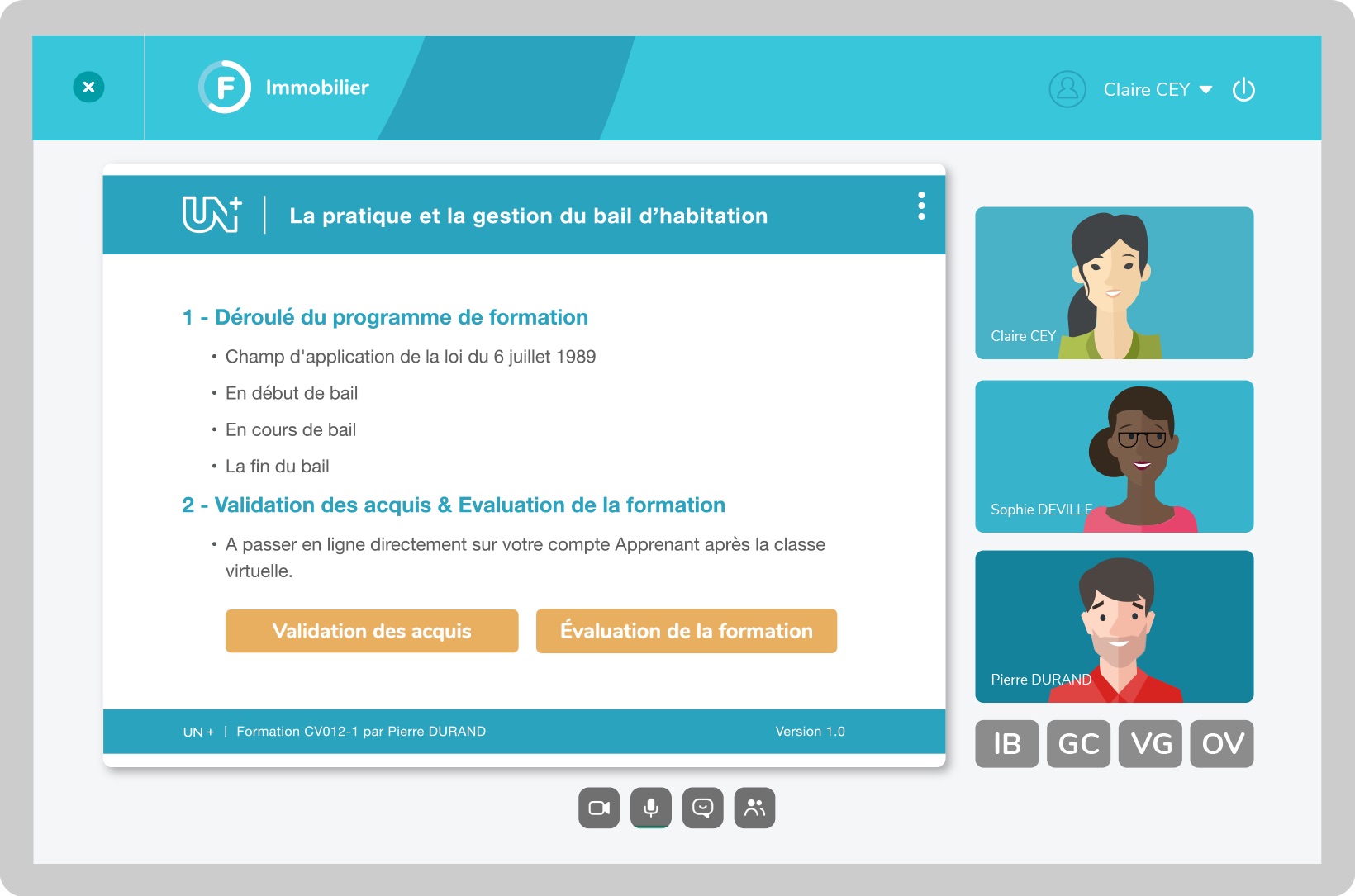 image classe virtuelle