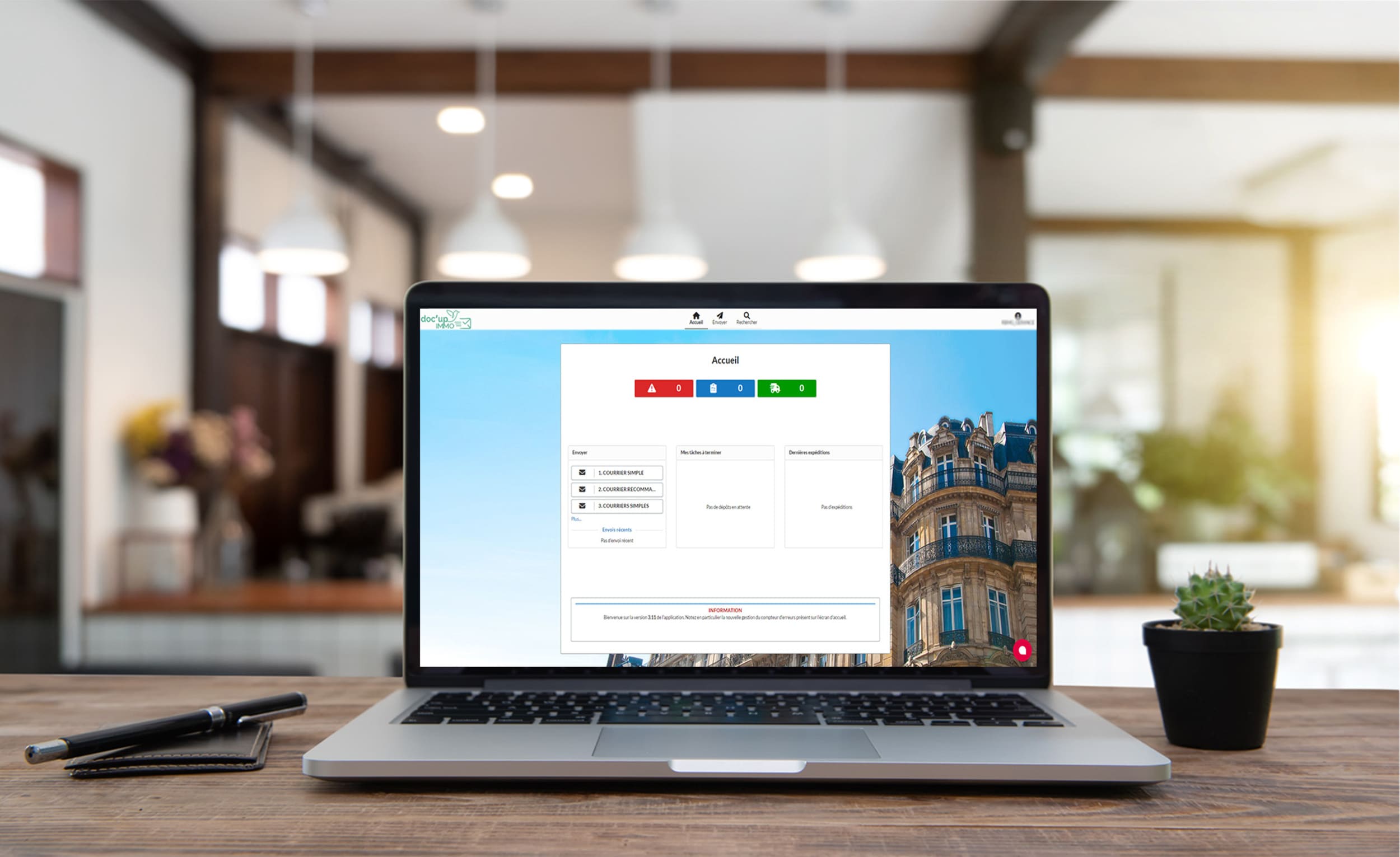 Interface DOC'UP Immo